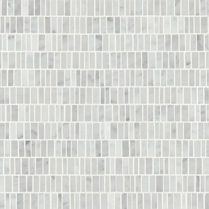 White Carrara · Monet Mini-Brick - Mosaic 7 color and pattern reference