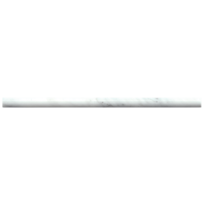 White Carrara · Monet 0.5" x 12" marble trim product sample