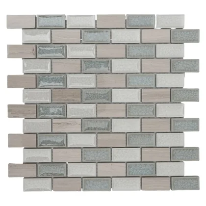 Swiss Blue Brick mosaic product sample