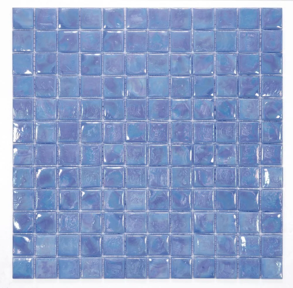 Laguna Iris Square glass mosaic product sample