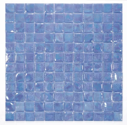 Laguna Iris Square glass mosaic product sample