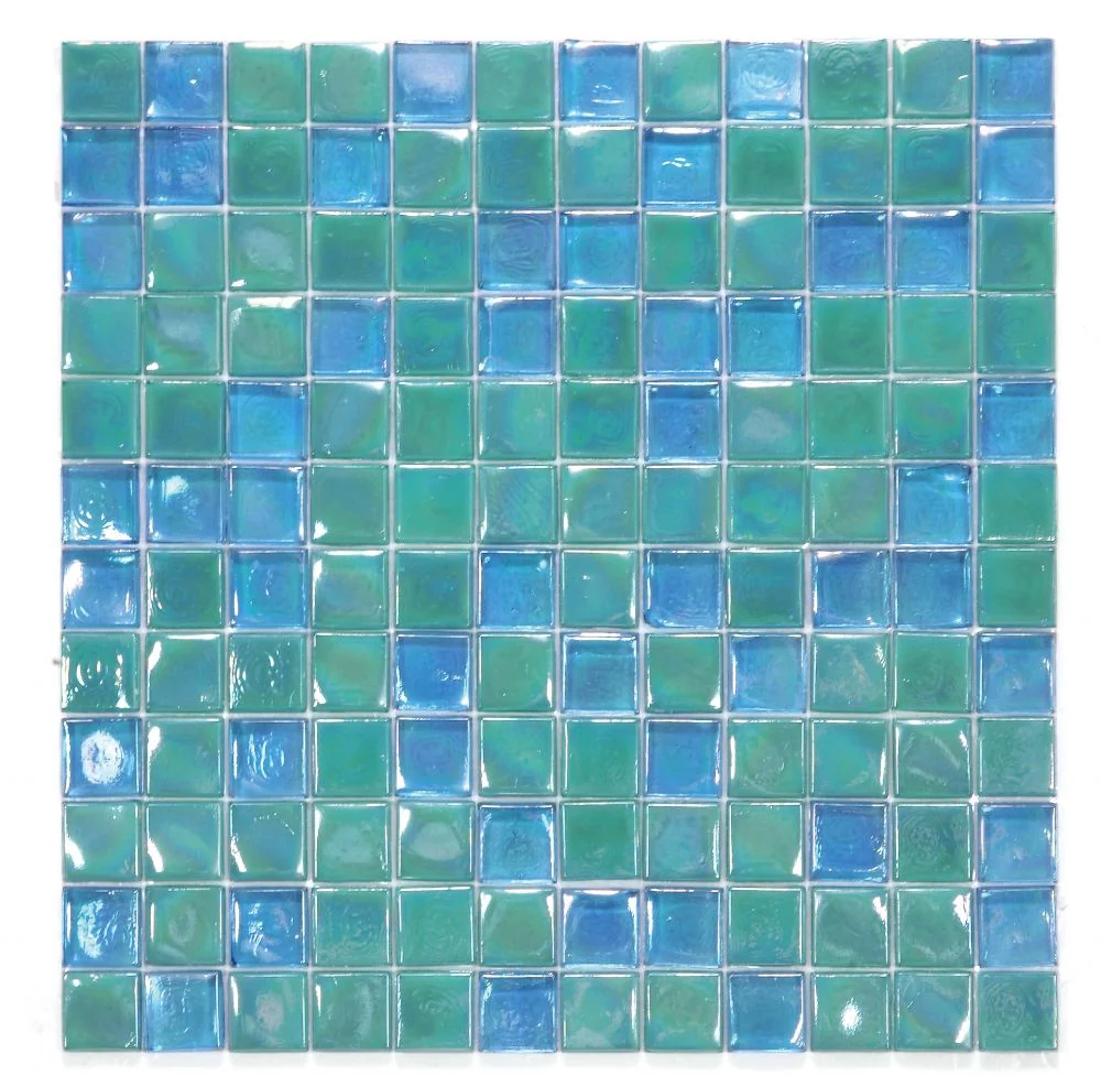 Laguna Lake Square glass mosaic product sample