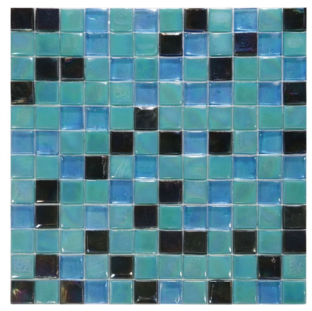 Laguna Mermaid Square glass mosaic product sample