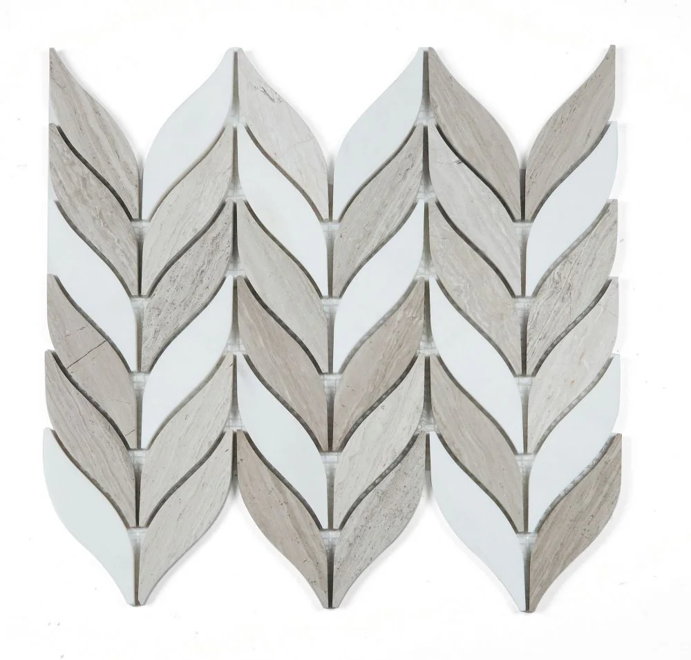 Leaf Haisa marble mosaic product sample