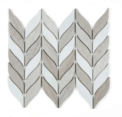 Leaf Haisa marble mosaic product sample
