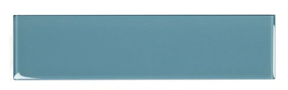 Lucy Casale Blue · 4" x 16" glass field tile product sample
