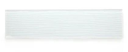 Lucy Silver White · 4" x 16" glass field tile product sample