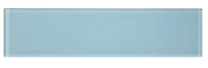Lucy Teal · 4" x 16" glass field tile product sample