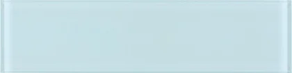 Lucy Turquoise Glossy · 4" x 16" glass field tile product sample