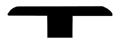 Generic T mold profile illustration; EARL GREY is an ordering color and is not depicted