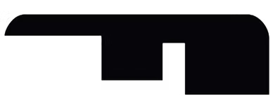 Generic end cap profile illustration; MUSTANG is an ordering color and is not depicted