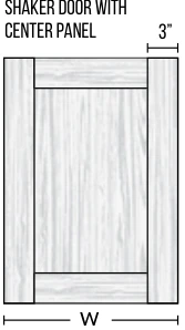 Shaker · 5-piece — Door & Drawer Styles catalog reference
