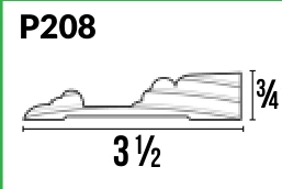 P208 · Base — Moulding Profiles catalog reference