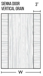 Sienna · 3-piece — Door & Drawer Styles catalog reference