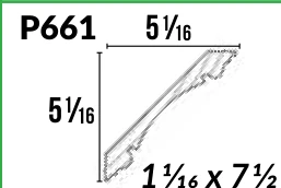 P661 · Crown — Moulding Profiles catalog reference