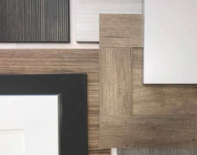 Coordinated door finishes