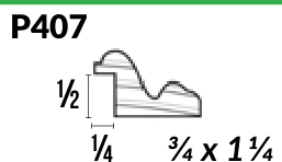 P407 · Panel — Moulding Profiles catalog reference