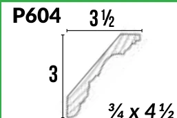 P604 · Crown — Moulding Profiles catalog reference