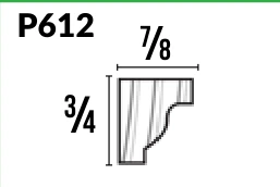 P612 · Crown — Moulding Profiles catalog reference