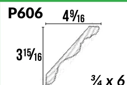 P606 · Crown — Moulding Profiles catalog reference