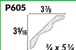 P605 · Crown — Moulding Profiles catalog reference