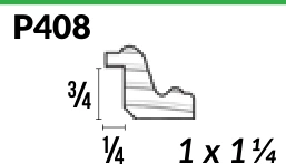 P408 · Panel — Moulding Profiles catalog reference