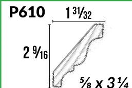 P610 · Crown — Moulding Profiles catalog reference