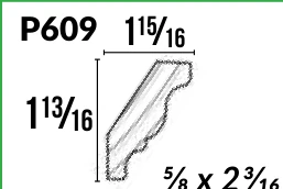 P609 · Crown — Moulding Profiles catalog reference