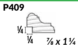 P409 · Panel — Moulding Profiles catalog reference