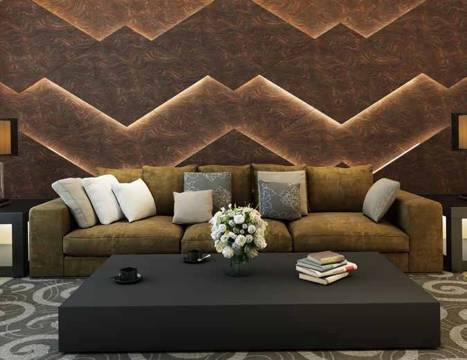 Laminate accent-wall application