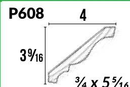 P608 · Crown — Moulding Profiles catalog reference