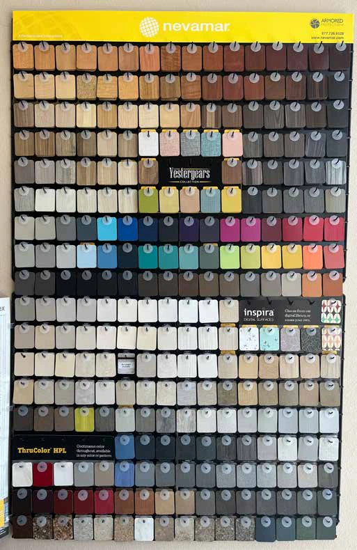 Nevamar sample display